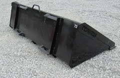 72″ Smooth Bucket Attachment Standard Duty Fits Skid Steer Compact Tractor USA