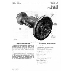 JOHN DEERE 2030 UTILITY TRACTOR TECHNICAL SERVICE MANUAL PDF ON USB