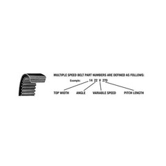 A-2326V359-AI Multiple Speed Belt (1 7/16″ X 36.6″)