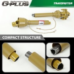 For PTO Shaft PTO Drive Shaft 1-3/8″x6 Spline w/Slip Clutch T4 31.5-41″ Yellow