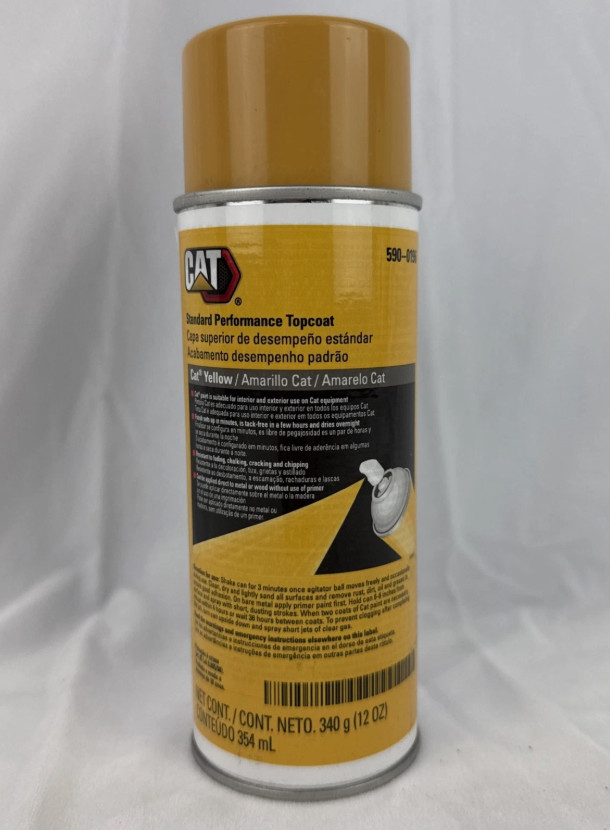 590-0196: Standard Performance Topcoat – Cat Yellow 12 Oz