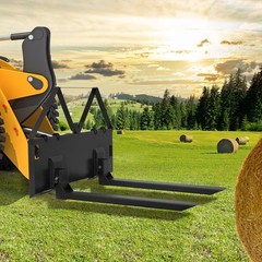 ⭐45″Heavy Duty Skid Steer Pallet Forks for Tractors Attachment for Loader 3200LB