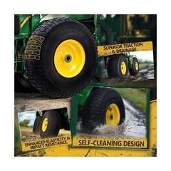 15×6.00-6 Tire and Wheel Assembly (2 Pack),Replacement Riding Lawn Mower Fron…