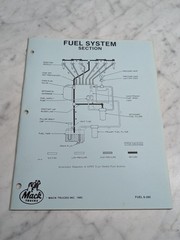 MACK TRUCKS APE6 TYPE DIESEL ENGINE FUEL SYSTEM MANUAL SECTION 6-285 1985