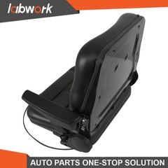 Labwork Universal Adjustable Forklift Tractor Seat Suspension Seat w/Safety Belt