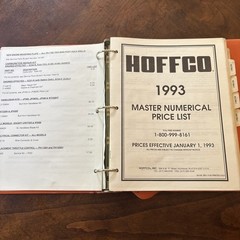 Vintage Hoffco dealer service binder manual. Many models included!