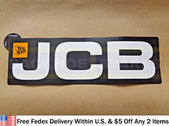 JCB BACKHOE – GENUINE JCB DECAL 350 MM x 109 MM (13 1/4″ x 4 3/10″) (332/G4609)