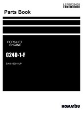 Komatsu C240-1-F Forklift Engine Parts Catalog Manual SN 819001-UP