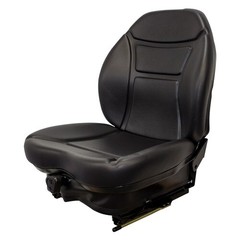 Fits Dynapac CC122 Roller Seat & Mechanical Suspension – Black Vinyl