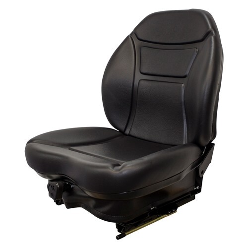 Fits Dynapac CC122 Roller Seat & Mechanical Suspension – Black Vinyl