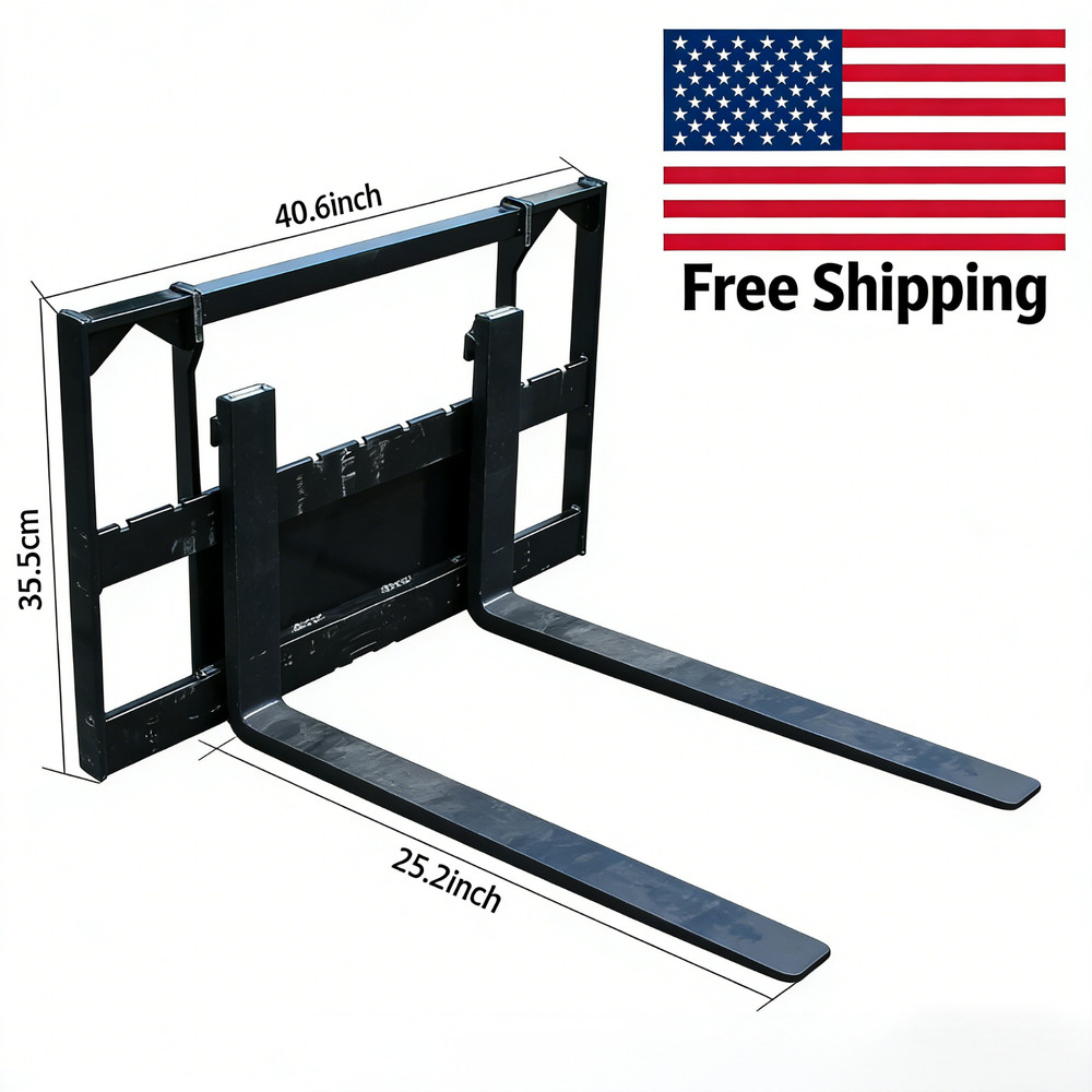 Mini Skid Steer Equuipment 500lbs 35.5″ Pallet Fork Tool Industrial Handling
