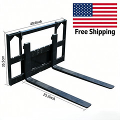 Mini Skid Steer Equuipment 500lbs 35.5″ Pallet Fork Tool Industrial Handling
