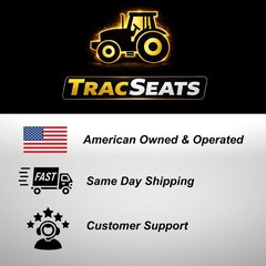 Trac Seats Universal Forklift Seat Replacement w/ Seat Belt – Tractor Skid Steer