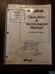 Bobcat Hand Tool RAC S/N 004700101 Operation & Maintenance Manual NEW