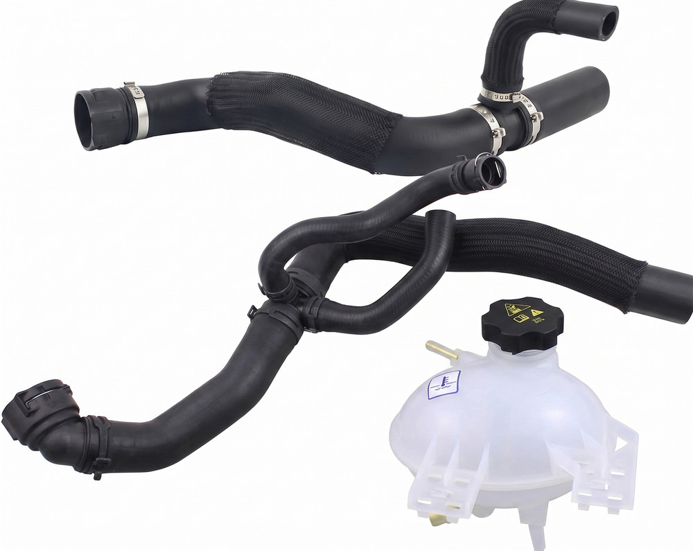 2Pcs Radiator Coolant Hose & Reservoir Tank Kit For 17-21 Jeep Renegade 2.4L L4