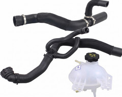 2Pcs Radiator Coolant Hose & Reservoir Tank Kit For 17-21 Jeep Renegade 2.4L L4
