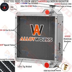 239739A2 Aluminum Radiator For Case 586E 570 580L 580SSL 588G 590SL 4300 234876A