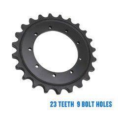 For Kubota KX121-2 KX121-3 Black Drive Sprocket 2PC 9 Holes 23 Teeth RD11814433