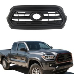 Front Bumper Grille Grill Matte Black Replacement for Tacoma 2016-2021 TO1200407
