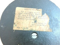 VINTAGE FRED CARVER INC HYDRAULIC EQUIPMENT 5″ GAUGE 0 – 1000 POUNDS