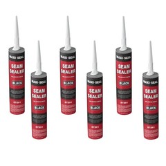 Maxi-Seal Black Polyurethane Seam Sealer (6-Pack, 10.5oz Tube) Durable &