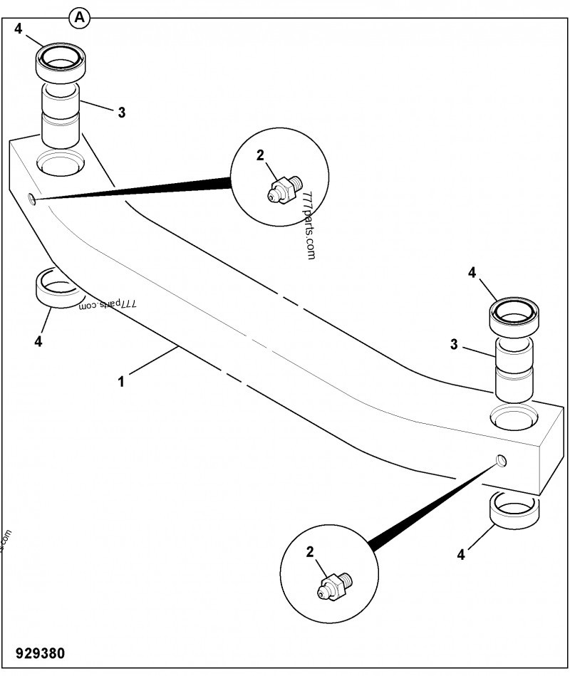 JCB 453/21300 TRACK ROD, JCB GENUINE PARTS