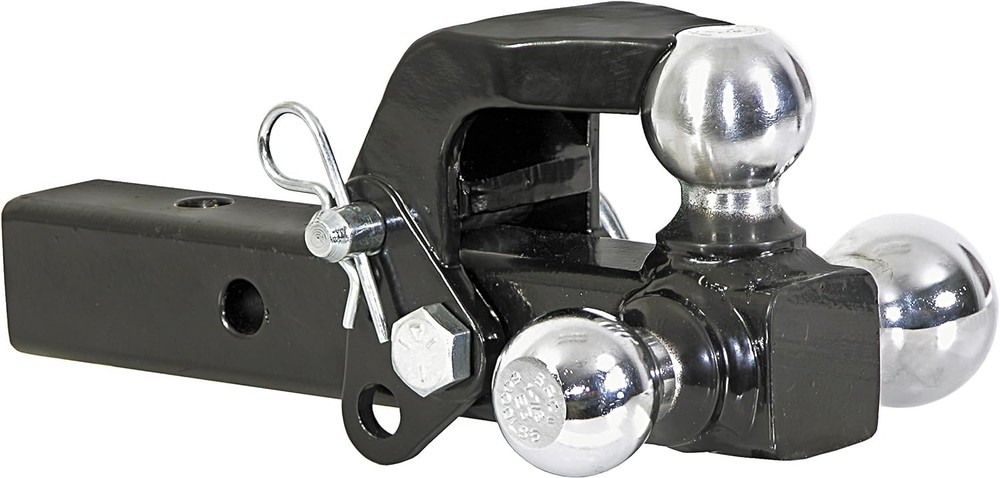 1802279 Tri-Ball Truck Hitch With Hook, Solid Shank for 2…