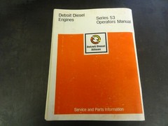 Detroit Diesel Series 53 Engines Operators Manual 6SE337 7/75