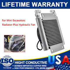 Radiator Plus Hydraulic Fan For AGT Mini Excavators AGT-H12-QH12SRQ Replacement