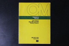John Deere 509 609 709 Rotary Cutters Operator’s Manual OM-W21329 OEM