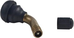 4Pcs Valve Stem Bent 45 Degree Angled, Brass Wheel Valve Stems, Sna Size: 4pcs