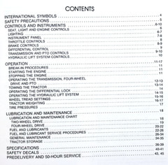 Ford 1100 Operators Owners Manual Tractor Maintenance Controls Operation Lube