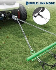 GRAVEE Drag Harrow for ATV UTV Tractor 4×4 ft 5×4.5 ft 3/8″ 1/2″ Teeth