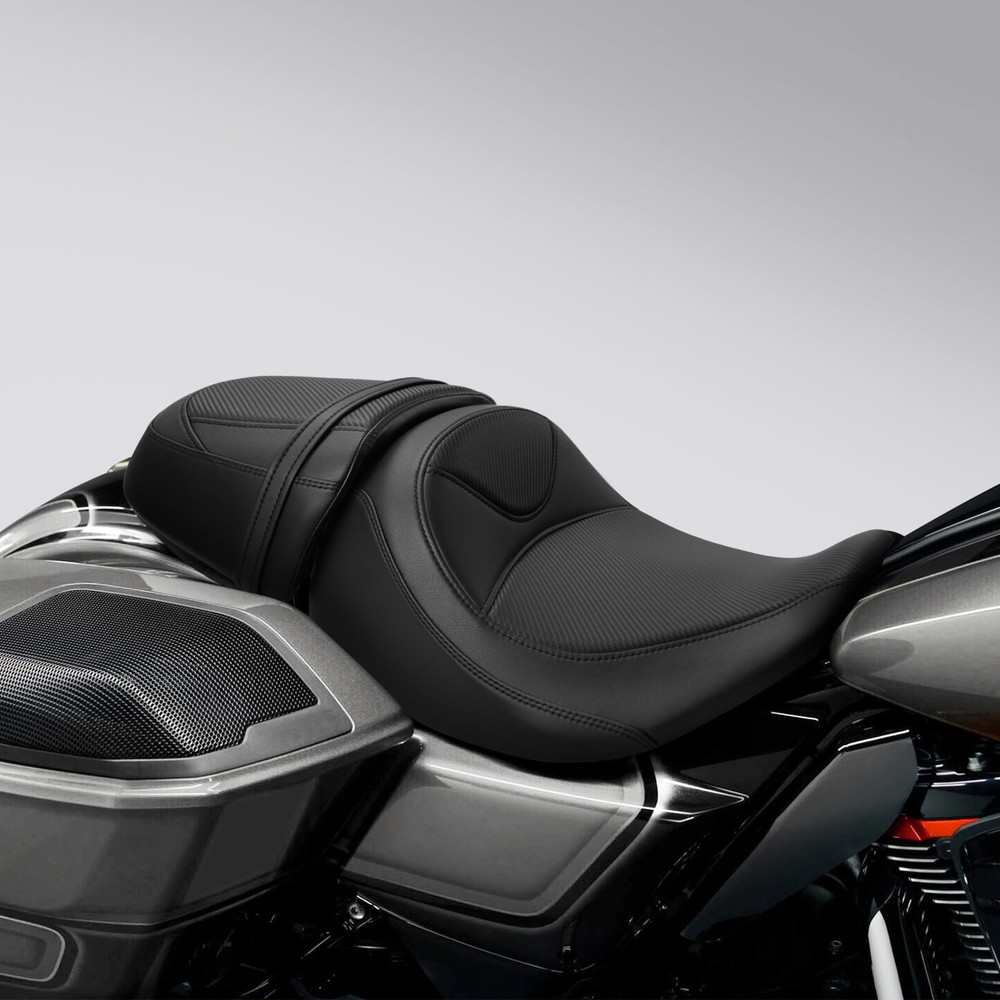 Motorcycle Two Up Driver Passenger Seat Fit CVO Street Glide FLHXSE 2023-2025