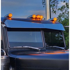 2 Piece Window Bus Glass For Peterbilt 379, 388, 389 , 386 #PFT-BG-379/389-RT