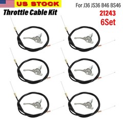 6X High Quality Throttle Cable Kit 21243 For J36 JS36 B46 BS46 Trowel Machines
