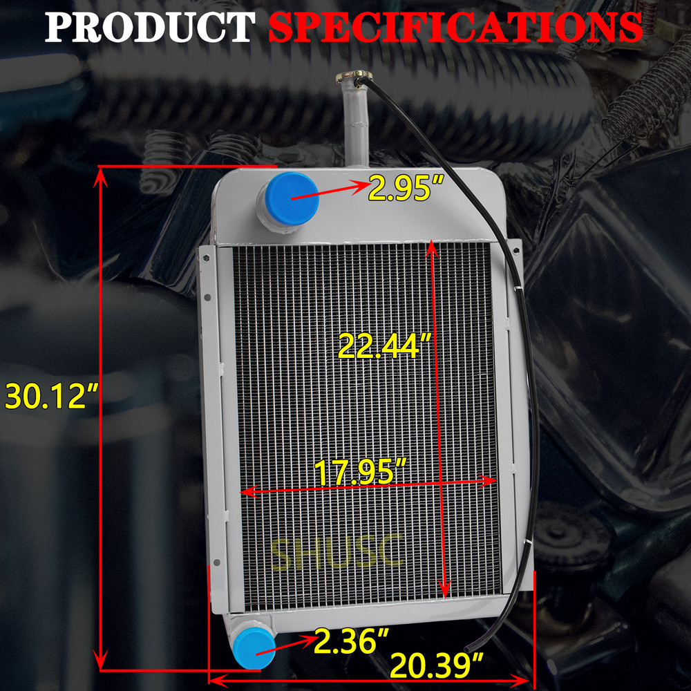 4 Row Aluminum Tractor Radiator For Case IH 930 & Comfort King A33459