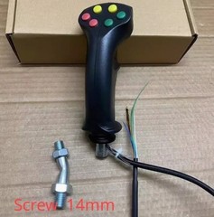 1pc Excavator Harvester Electric Control6/7 Button Joystick Handle Glue Gear