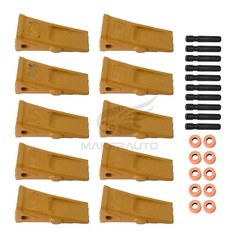 10×1U3202 Bucket Teeth with Pins 8E6208 Retainers 8E6209 for J200 Series