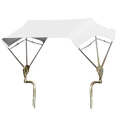 3-Bow Tractor Canopy with Frame Fender Mount 40″ – White