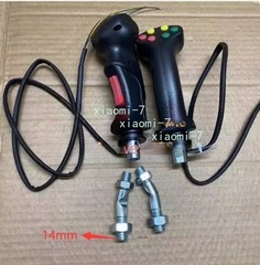 1pc Excavator Harvester Electric Control6/7 Button Joystick Handle Glue Gear
