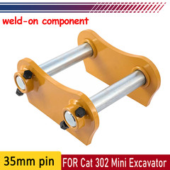 35mm Weld On Bucket Ears Pin Kit For Caterpillar CAT 302 Mini Excavator
