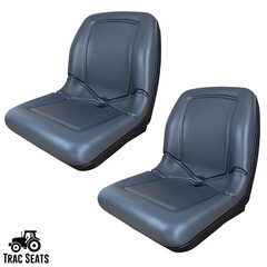 Two (2) Gray High Back Seats for Bobcat 2200 2200D UTV 102707301CC, 103267001CC