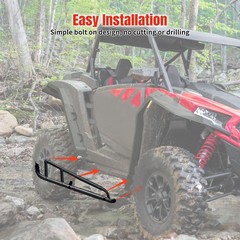 Nerf Bars Rock Sliders for Polaris RZR XP 1000 24-25, Steel Side Steps Low Pr…