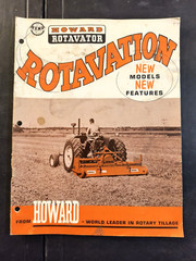 1960 Howard Rotavation Rotavator Tractor Dealer Sales Brochure Catalog Farm