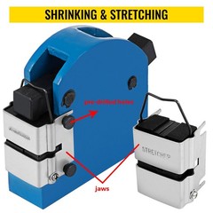 2-in-1 Sheet Metal Shrinker and Stretcher Set,18 Gauge Mild Steel 16 Gauge Alumi