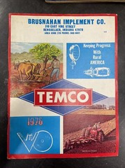 Lot o 9 1971-1979 TEMCO Tractor Implement Motive Parts Catalog Booklet USA
