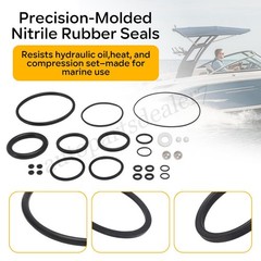 For CMC Power-Lift T-H Marine Hydro-Jacker 7342 Actuator Seal Kit w/ Check Balls