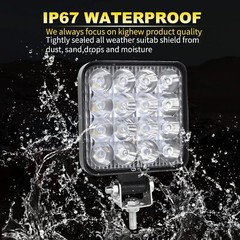 Excavator LED headlights,work lights,spotlights, 3.3 inch LED lights, square 24V