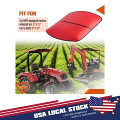 48″x52″ Red Sun Shield Tuff Top Tractor Canopy For 2″x2″ or 2″x3″ ROPS Plastic